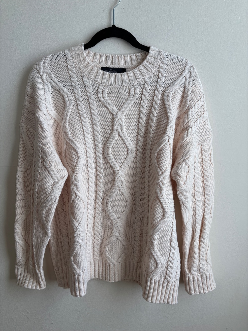 Cream Cable Knit Sweater